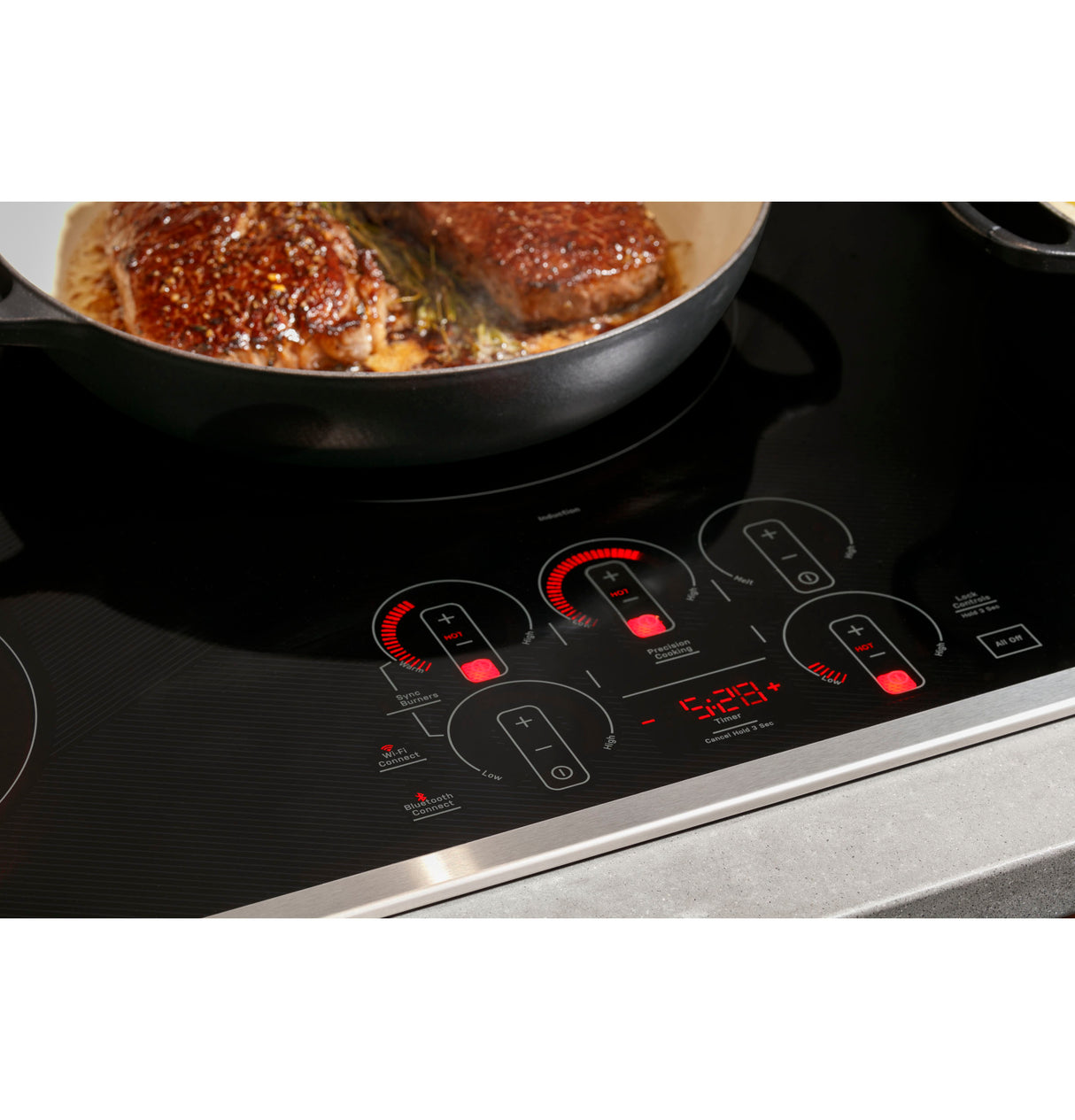 GE Profile  30" Built-In Touch Control Induction Cooktop - Black (PHP9030DTBB)