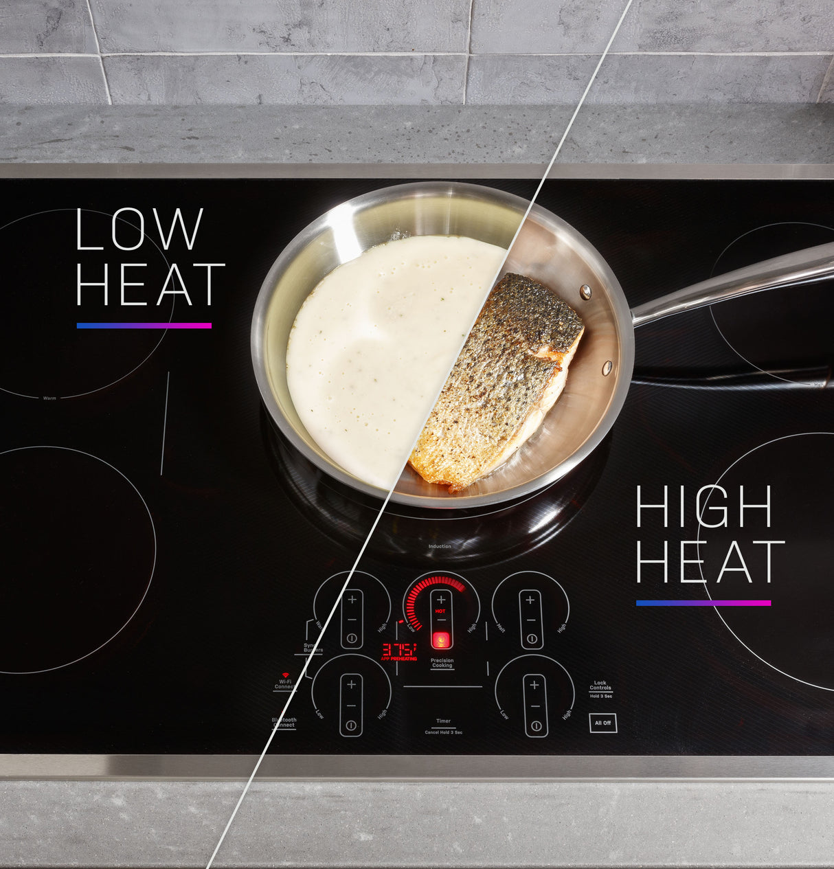 GE Profile  30" Built-In Touch Control Induction Cooktop - Black (PHP9030DTBB)