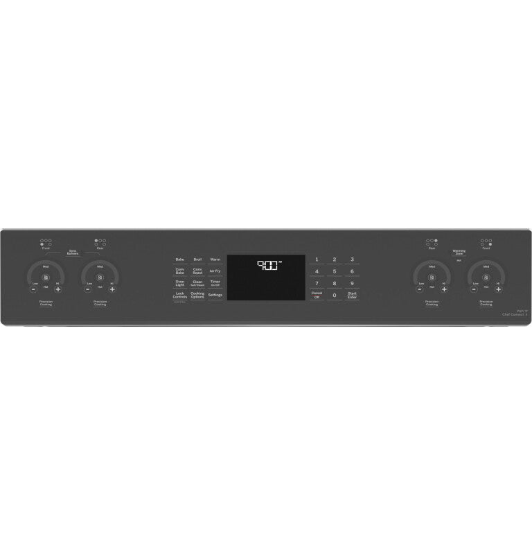 GE Profile  30" Smart Slide-In Fingerprint Resistant Front-Control Induction and Convection Range with No Preheat Air Fry - Fingerprint Resistant Stainless (PHS930YPFS)