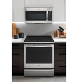 GE Profile  30" Smart Slide-In Fingerprint Resistant Front-Control Induction and Convection Range with No Preheat Air Fry - Fingerprint Resistant Stainless (PHS930YPFS)