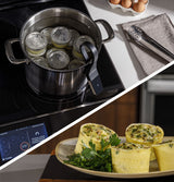 GE Profile  30" Smart Slide-In Fingerprint Resistant Front-Control Induction and Convection Range with No Preheat Air Fry - Fingerprint Resistant Stainless (PHS930YPFS)