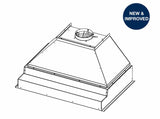 BLUESTAR  28″ Professional Metal Liner with 600 CFM Internal Blower - Stainless Steel (PM028ML)