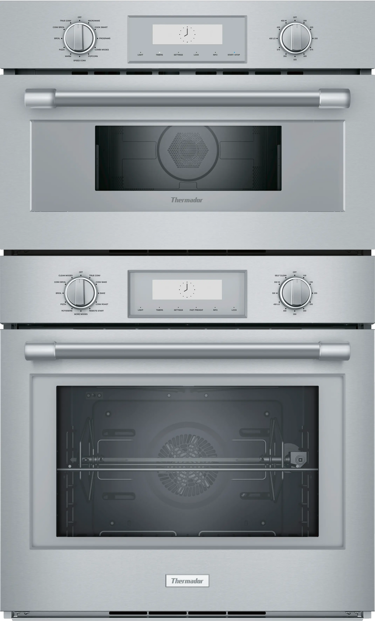 THERMADOR  Professional Double Combination Built-in Oven With Speed Oven 30'' - Stainless Steel (PODMC301W)