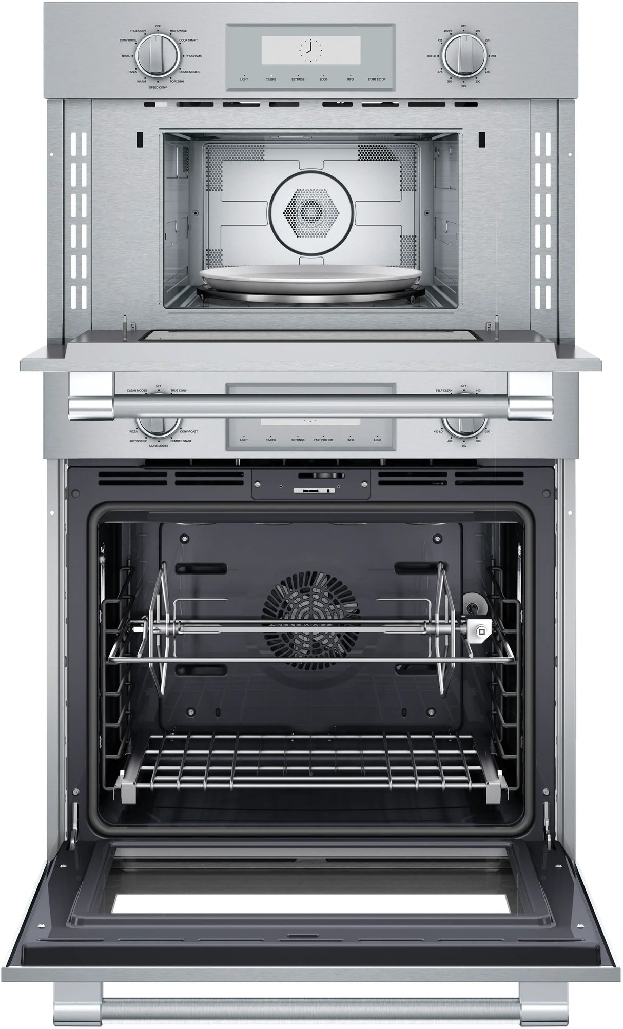 THERMADOR  Professional Double Combination Built-in Oven With Speed Oven 30'' - Stainless Steel (PODMC301W)