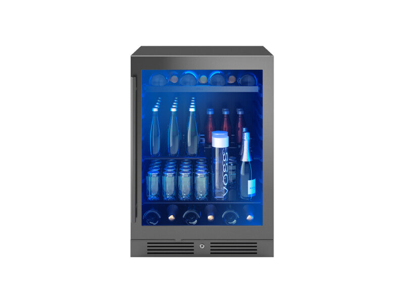 Zephyr  24" Black Stainless Single Zone Beverage Cooler - Black Stainless Steel (PRB24C01CBSG)