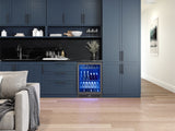 Zephyr  24" Black Stainless Single Zone Beverage Cooler - Black Stainless Steel (PRB24C01CBSG)