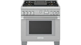 THERMADOR  Dual Fuel Professional Range - Stainless Steel (PRD364WLGU)