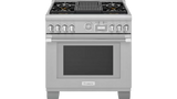 Thermador Dual Fuel Professional Range - Stainless Steel (PRD364WLGU)