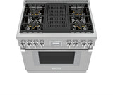 Thermador  Dual Fuel Professional Range - Stainless Steel (PRD364WLHU)