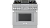 THERMADOR  Dual Fuel Professional Range - Stainless Steel (PRD364WLHU)