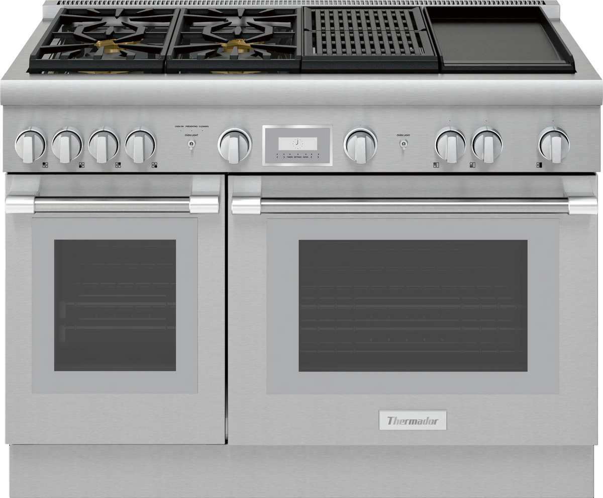 THERMADOR  Dual Fuel Professional Range - Stainless Steel (PRD484WCHU)