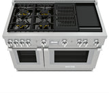 THERMADOR  Dual Fuel Professional Range - Stainless Steel (PRD484WCHU)