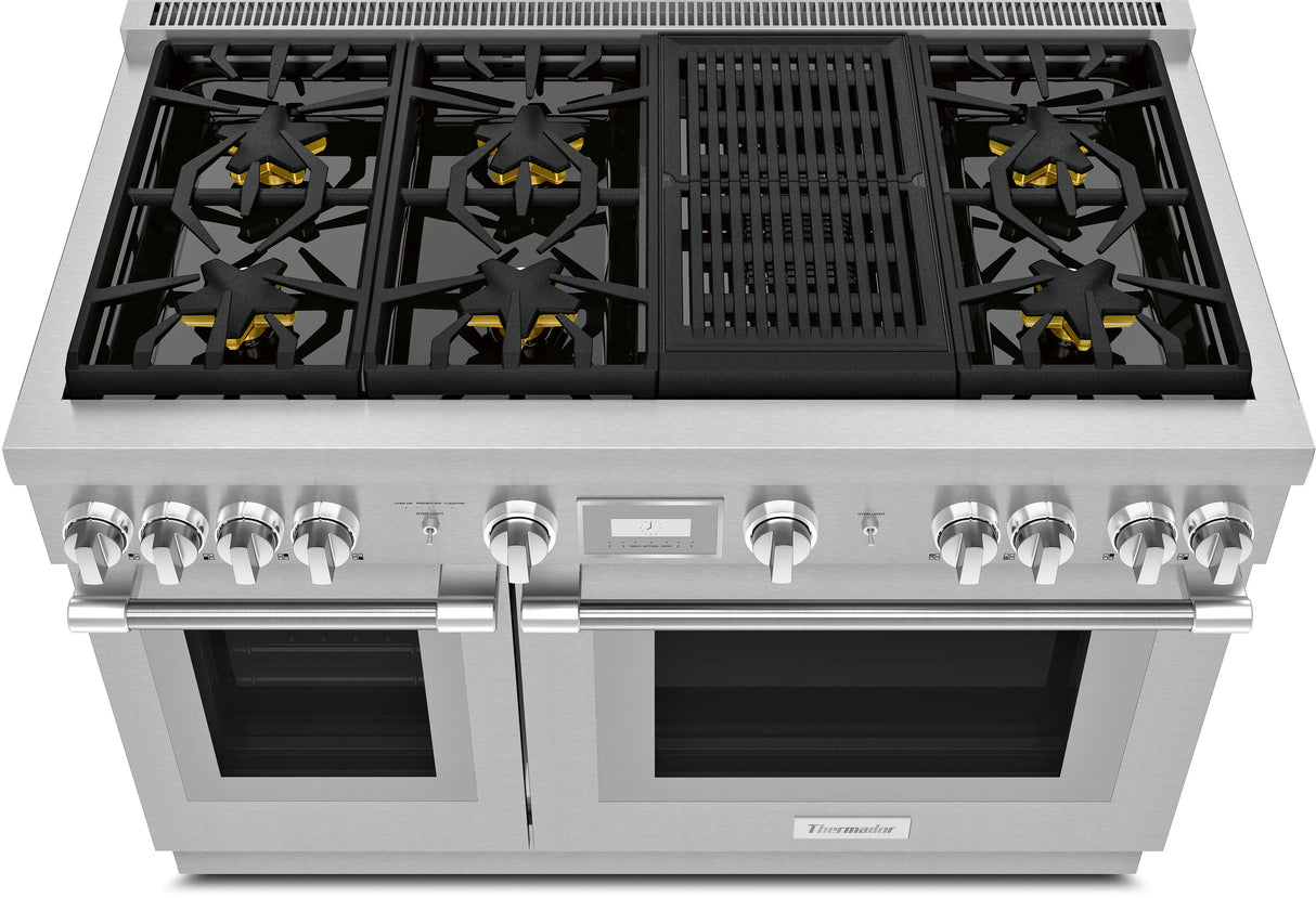 Thermador  Dual Fuel Professional Range - Stainless Steel (PRD486WLHU)