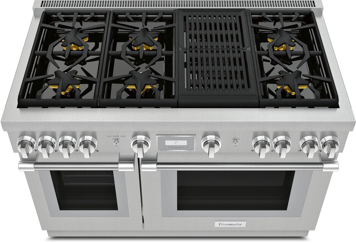 THERMADOR  Dual Fuel Professional Range - Stainless Steel (PRD486WLHU)