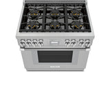 THERMADOR  Gas Professional Range 36'' Pro Harmony® Standard Depth - Stainless Steel (PRG366WH)