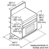 THERMADOR  Gas Professional Range 36'' Pro Harmony® Standard Depth - Stainless Steel (PRG366WH)