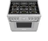 THERMADOR  Gas Professional Range 36'' Pro Harmony® Standard Depth - Stainless Steel (PRG366WH)