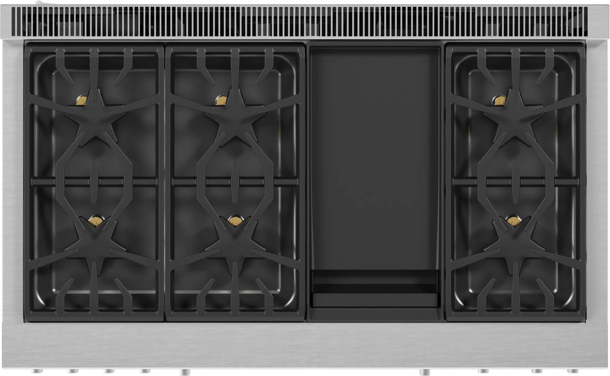THERMADOR  Gas Professional Range 48'' Pro Grand® Commercial Depth - Stainless Steel (PRG486WDG)