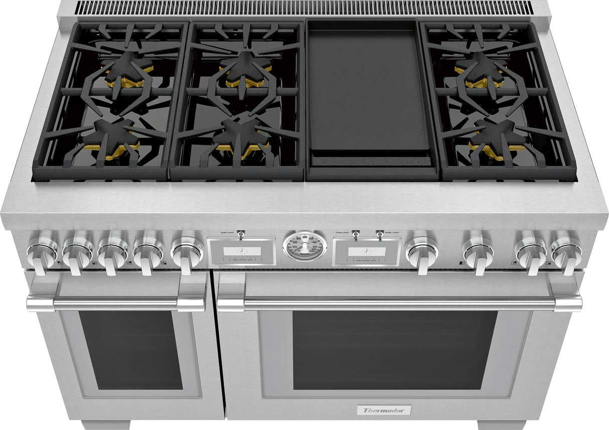 Thermador  Gas Professional Range 48'' Pro Grand® Commercial Depth - Stainless Steel (PRG486WDG)