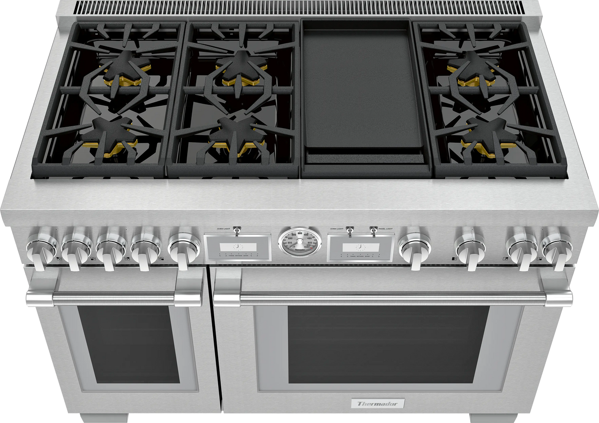 THERMADOR  Gas Professional Range 48'' Pro Grand® Commercial Depth - Stainless Steel (PRG486WDG)