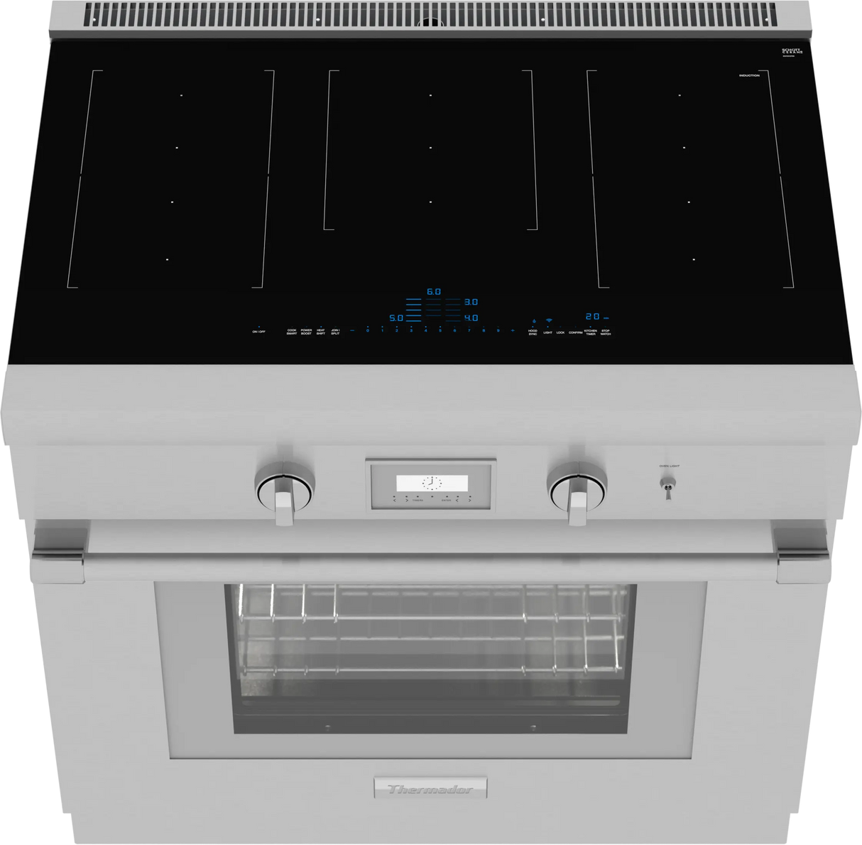 THERMADOR  Liberty® Induction Professional Range 36'' Pro Harmony® Standard Depth - Stainless Steel (PRI36LBHU)