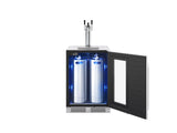 Zephyr 24" Kegerator & Beverage Cooler - Stainless Steel (PRKB24C01AG)