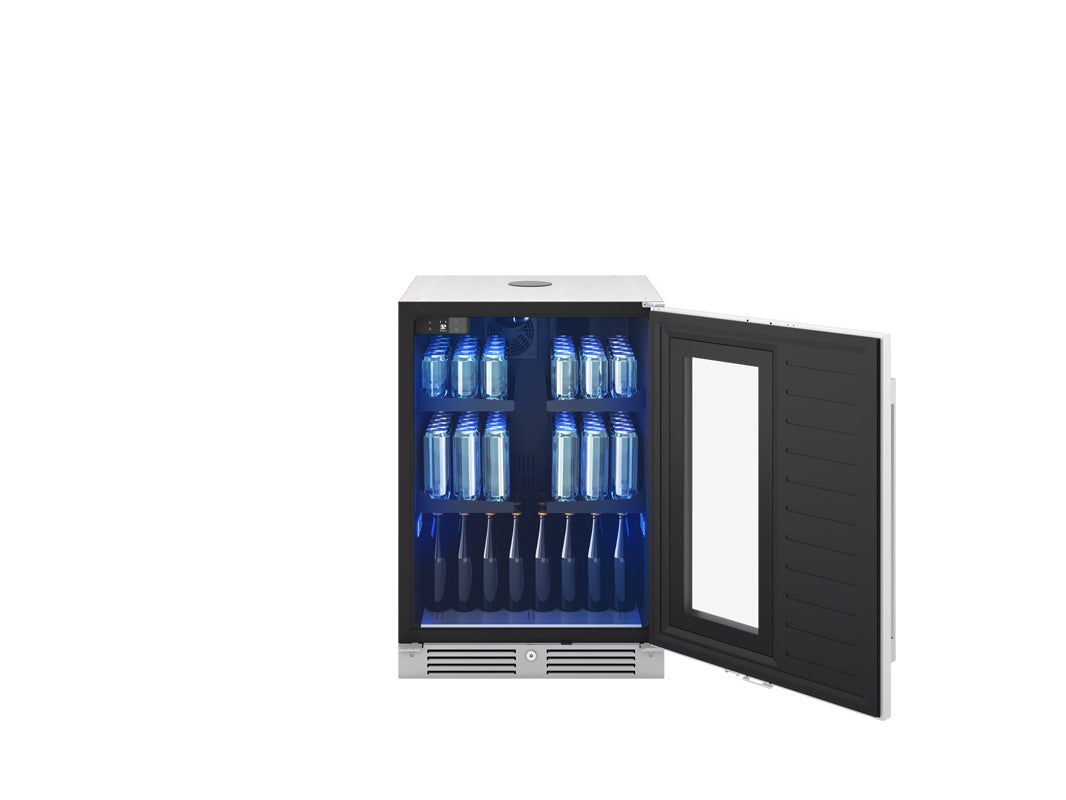 Zephyr 24" Kegerator & Beverage Cooler - Stainless Steel (PRKB24C01AG)