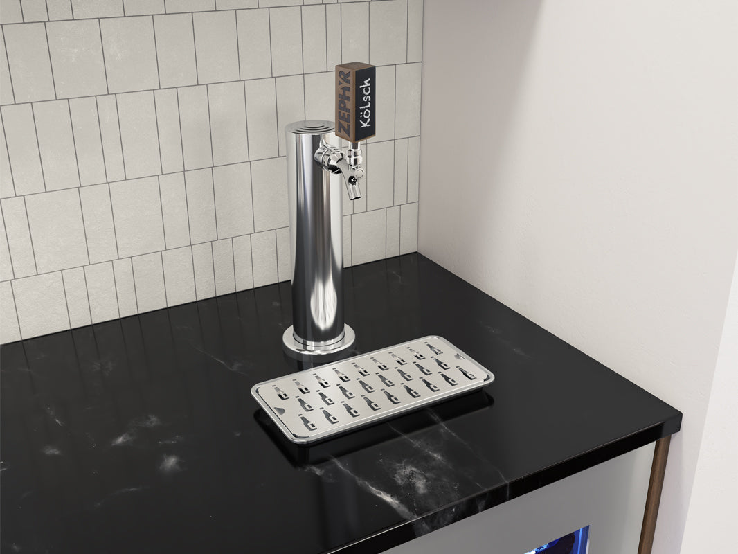Zephyr 24" Kegerator & Beverage Cooler - Stainless Steel (PRKB24C01AG)