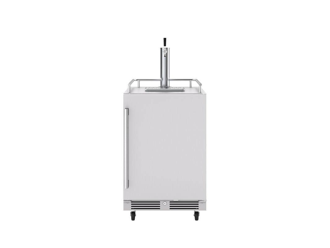 Zephyr 24" Outdoor Kegerator & Beverage Cooler - White (PRKB24C01ASOD)