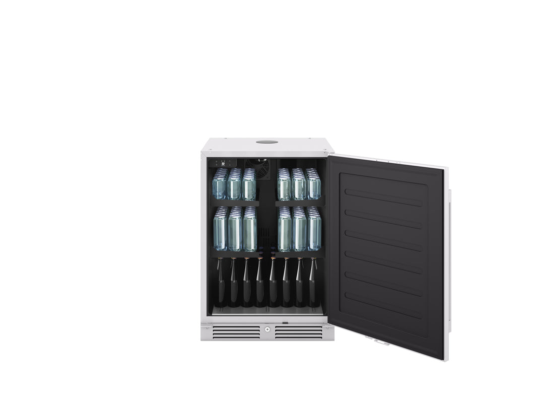 Zephyr 24" Outdoor Kegerator & Beverage Cooler - White (PRKB24C01ASOD)