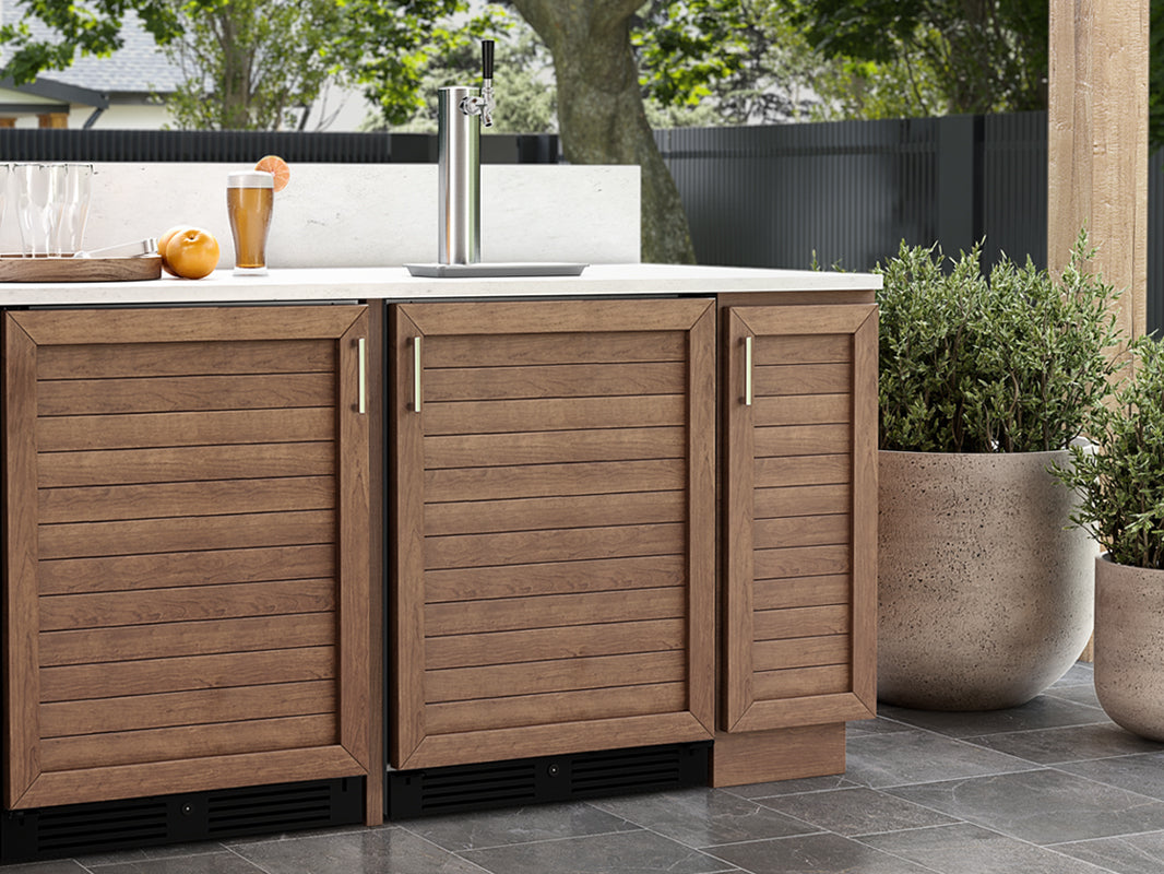Zephyr 24" Outdoor Kegerator & Beverage Cooler - White (PRKB24C01ASOD)
