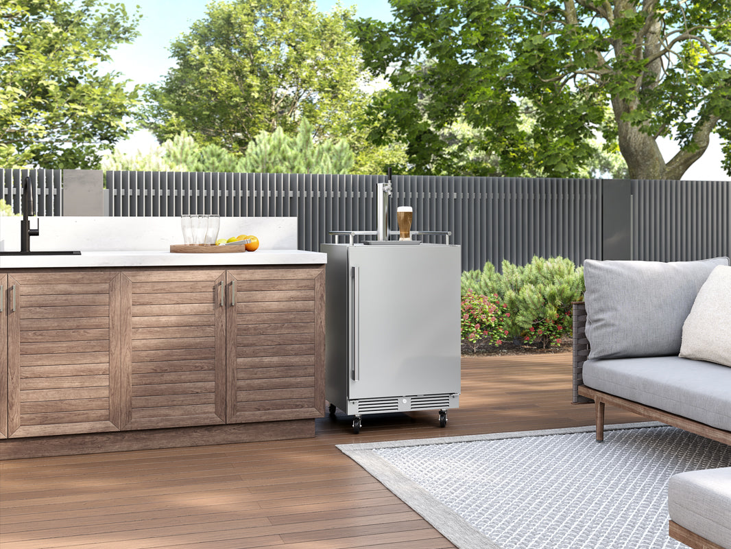 Zephyr  24" Outdoor Kegerator & Beverage Cooler - Stainless Steel (PRKB24C01ASOD)