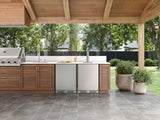Zephyr 24" Outdoor Kegerator & Beverage Cooler - White (PRKB24C01ASOD)