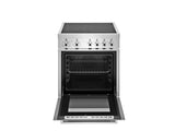 BERTAZZONI  24" Professional Series range - Induction manual clean oven - 4 burners - Builder - Stainless Steel (PRO244IFEMXB)