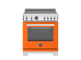 BERTAZZONI  30 inch Induction Range, 4 Heating Zones, Electric Self-Clean Oven - Arancio (PRO304IFEPART)
