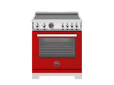 BERTAZZONI  30 inch Induction Range, 4 Heating Zones, Electric Self-Clean Oven - Rosso (PRO304IFEPROT)