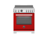 BERTAZZONI  30 inch Induction Range, 4 Heating Zones, Electric Self-Clean Oven - Rosso (PRO304IFEPROT)