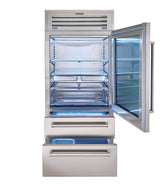 Sub-Zero 36" PRO Refrigerator/Freezer with Glass Door - Right Hinge - Stainless (PRO3650GRH)