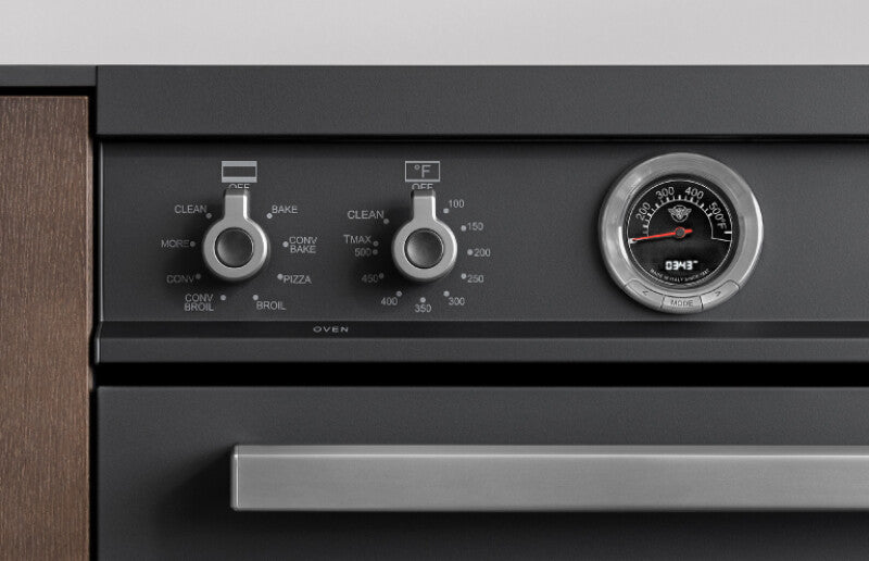 BERTAZZONI  36 inch Induction Range, 5 Heating Zones and Cast Iron Griddle, Electric Self-Clean Oven - Arancio (PRO365ICFEPART)