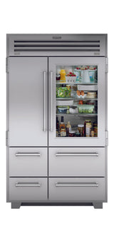 Sub-Zero 48" PRO Refrigerator/Freezer with Glass Door - Stainless (PRO4850G)