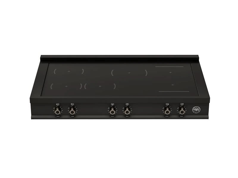 BERTAZZONI  48" 6 Induction Zones Rangetop - Carbonio (PRO48RT6ICAT)