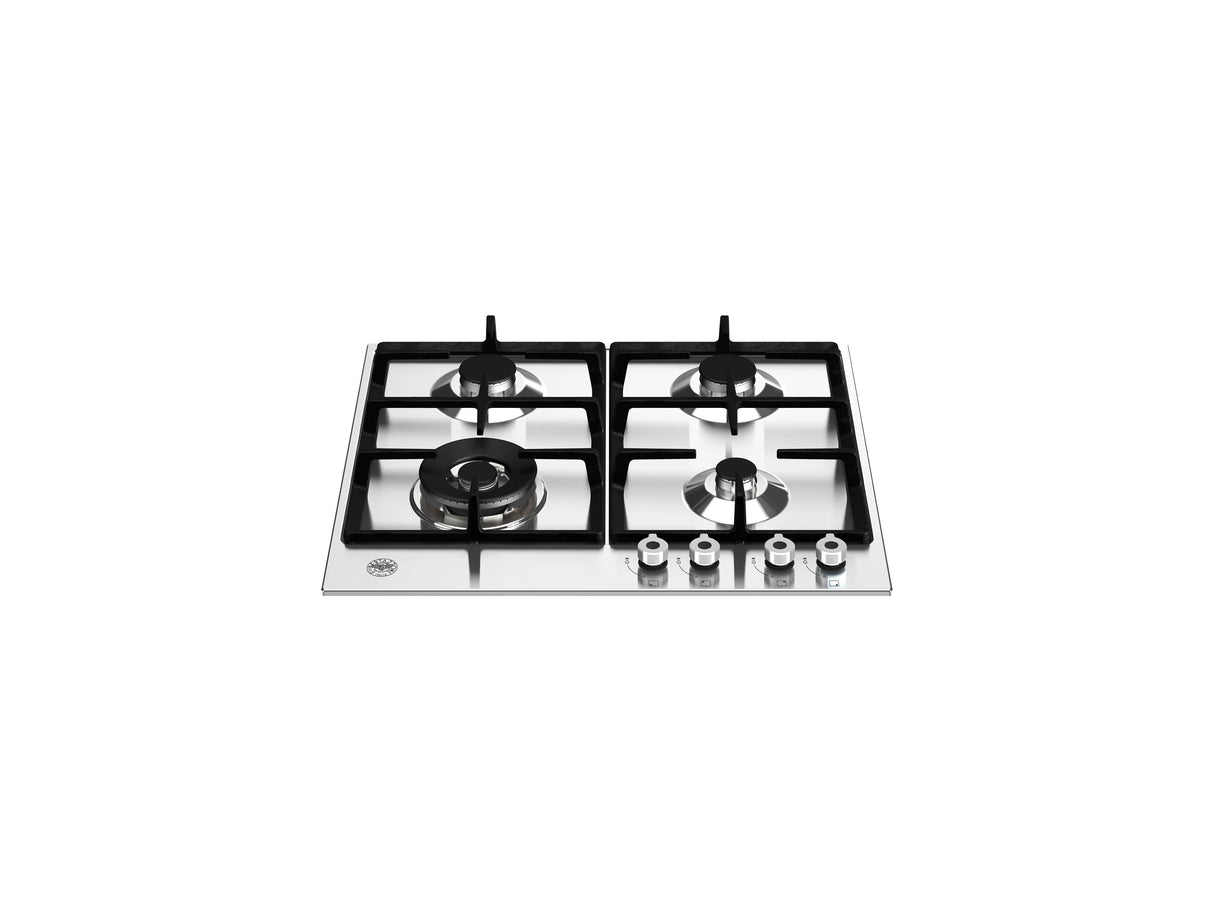 BERTAZZONI  24 Front Control Gas Cooktop 4 burners - Stainless Steel (PROF244CTXV)