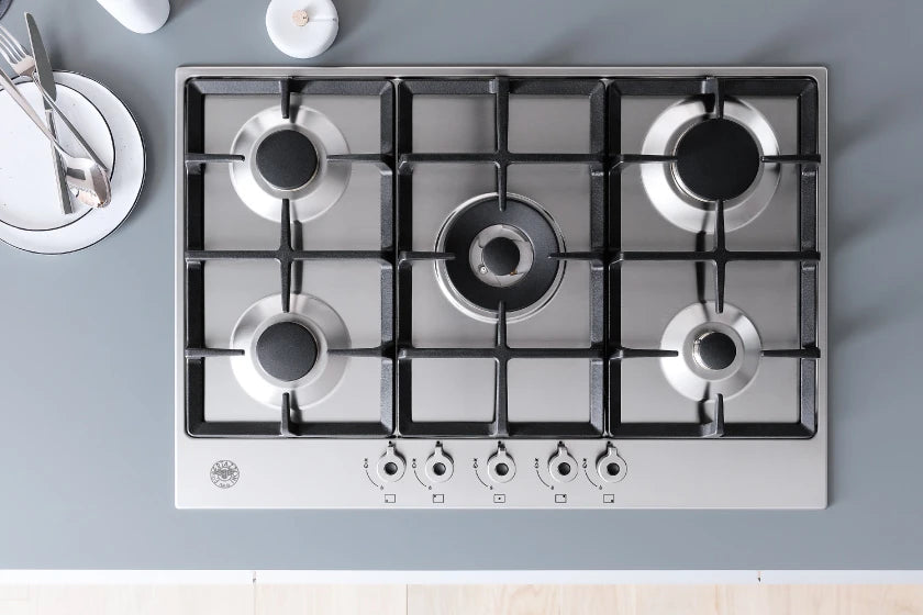 BERTAZZONI  36 Front Control Gas Cooktop 5 burners - Stainless Steel (PROF365CTXV)