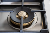 BERTAZZONI  36 Gas Rangetop 6 brass burners - Stainless Steel (PROF366RTBXT)