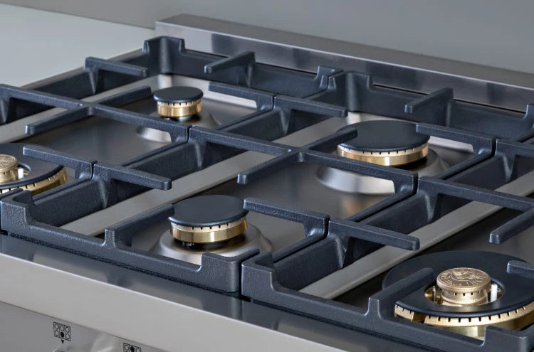BERTAZZONI  36 Gas Rangetop 6 brass burners - Stainless Steel (PROF366RTBXT)