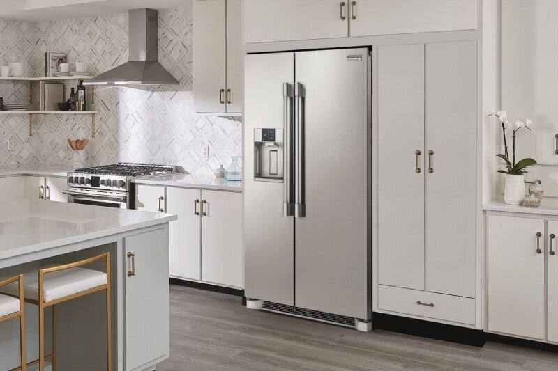 Frigidaire Professional  22 Cu. Ft. 36" Counter-Depth Side-by-Side Refrigerator - Stainless Steel (PRSC2222AF)