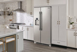 Frigidaire Professional  22 Cu. Ft. 36" Counter-Depth Side-by-Side Refrigerator - Stainless Steel (PRSC2222AF)