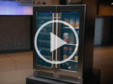 Zephyr  24" French Door Dual Zone Wine & Beverage Cooler - Stainless Steel (PRWB24C32CG)
