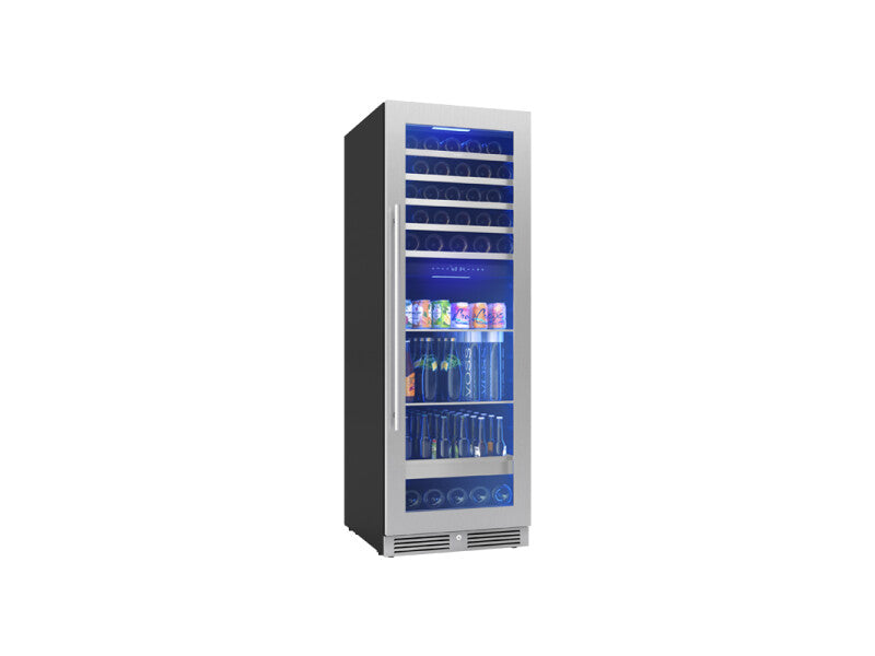 Zephyr 24" Full Size Dual Zone Wine & Beverage Cooler - Stainless Steel (PRWB24F02BG)