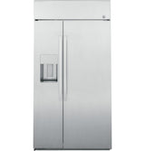 GE Profile  48" Smart Built-In Side-by-Side Refrigerator with Dispenser - Stainless Steel (PSB48YSNSS)